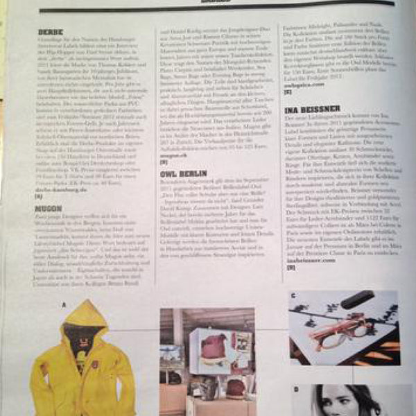 Sportswear International Magazin mit Mugon Taschen