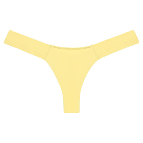 Yellow Pastel Added Coverage Uno Bikini Bottom