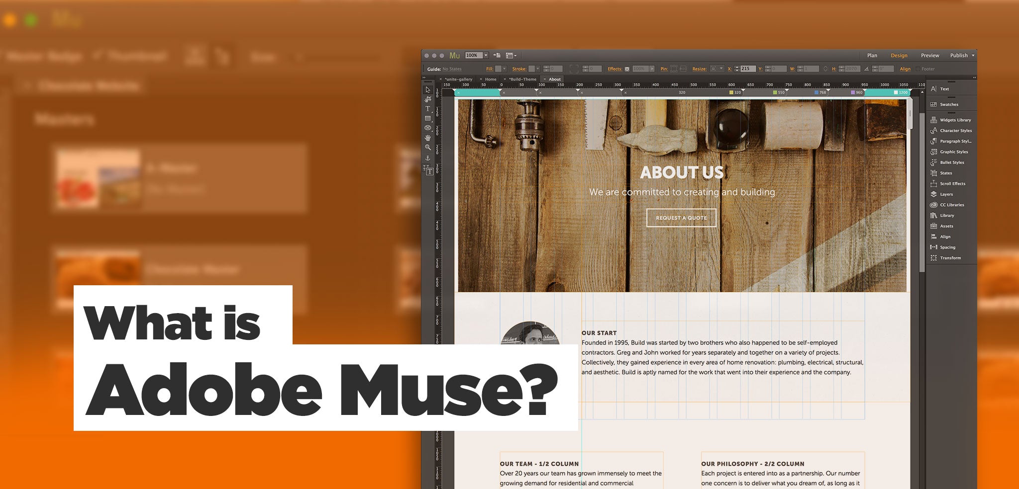 adobe muse website