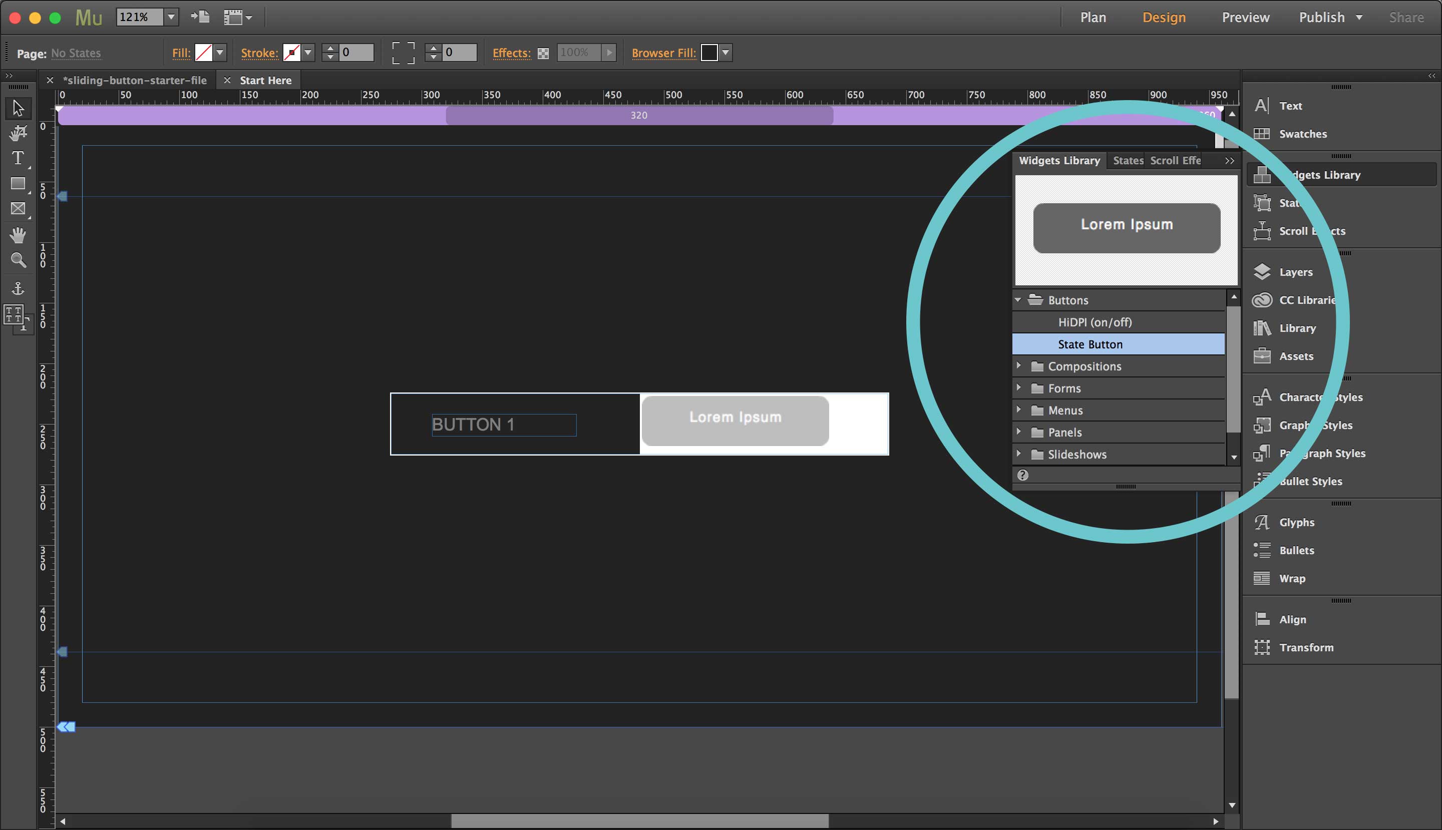 Screenshot - Sliding Buttons - Step 18