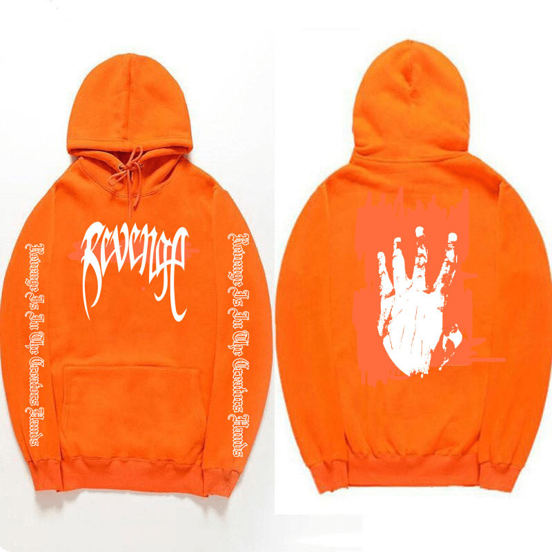 revenge hoodie orange real