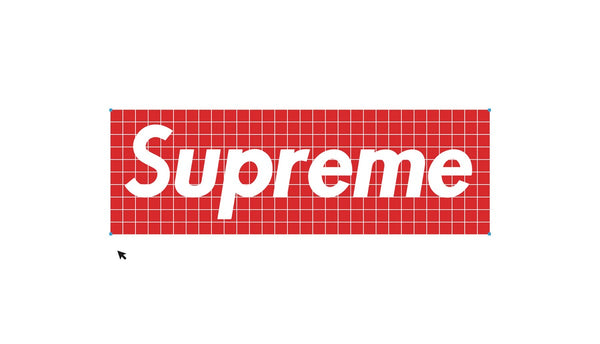 Logo Supreme Grid Box Logo