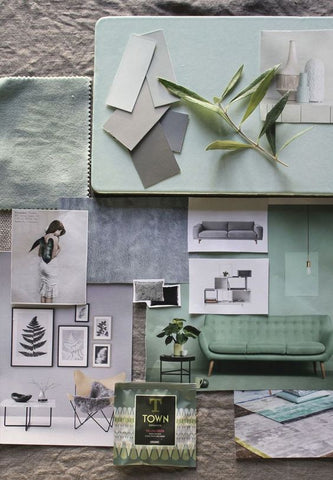 Interior Design Mood Board Green | Crackpots