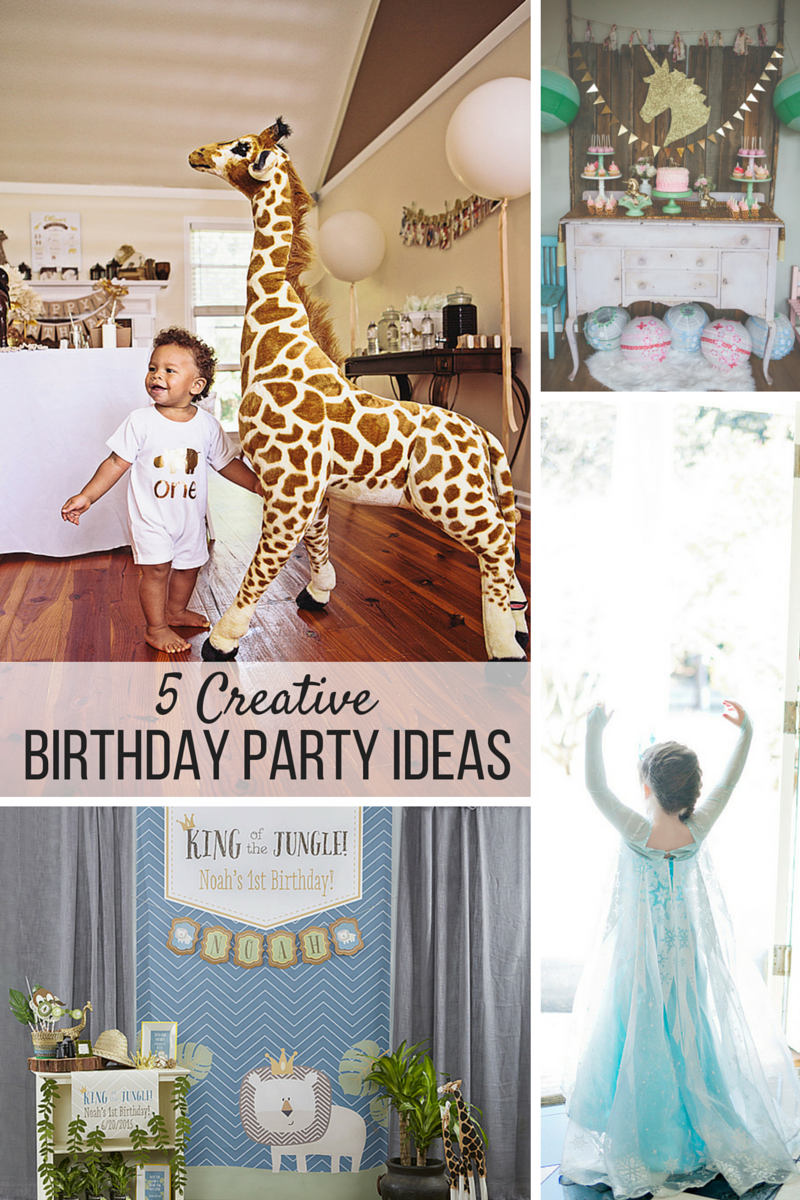 5 Creative Birthday Party Ideas | @kateaspen