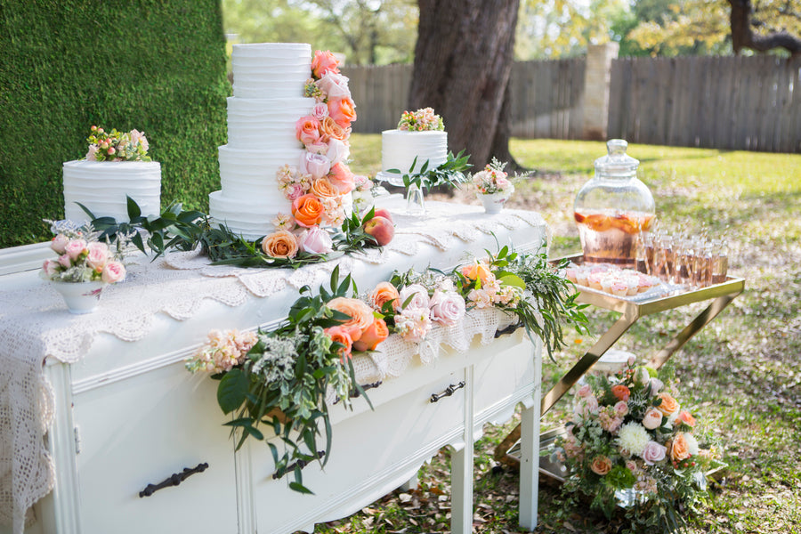 Dessert Table | Elegant Garden Party | Shelly Taylor Photography