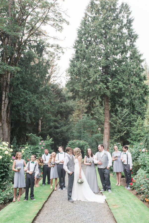 Bridal Party | Blissful Garden Wedding Details | B. Jones Photography 