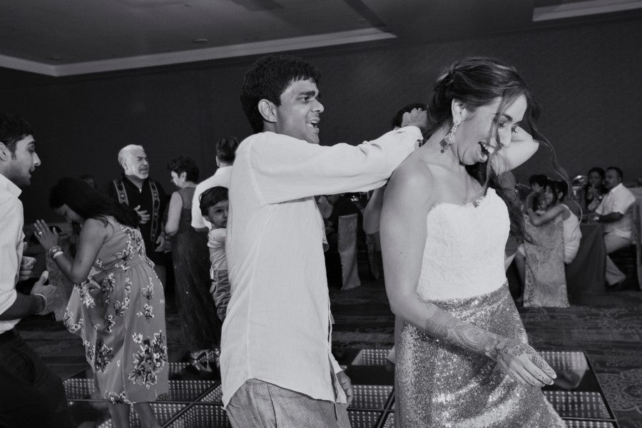 Dance Floor  Indian Fusion Wedding | Adrienne Fletcher Photography