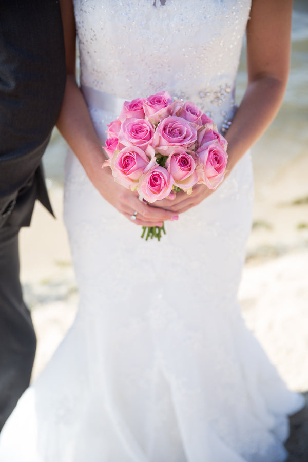 Classic Pink Rose Bouquet | Bridal Bouquets | Kate Aspen
