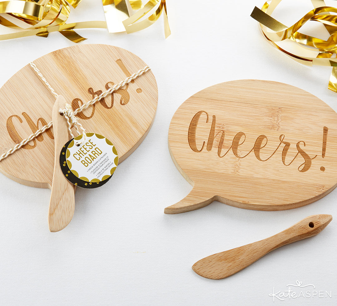 Cheers Cheese Board | A Stocking Stuffer Holiday Gift Guide | Kate Aspen 