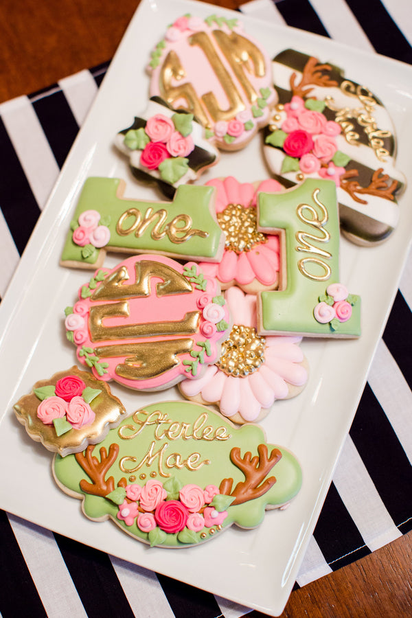 Decorative Cookies | First Birthday Party | Katie Woody Photography