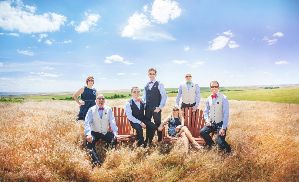 Casual Navy Bridal Party Attire | Mark VanDonge Photography