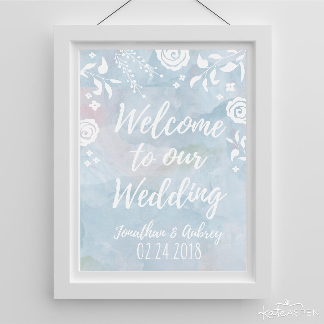 Ethereal Wedding Poster | 6 Wedding Signs for Your Special Day | Kate Aspen