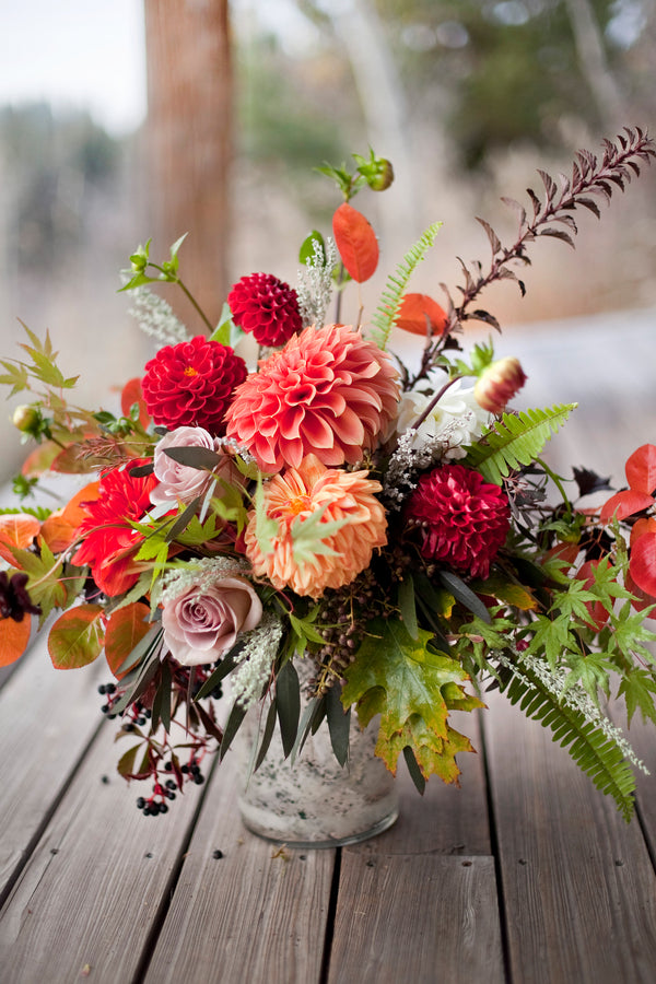 Beautiful Fall Wedding Floral Arrangement |  Tana Photography LLC