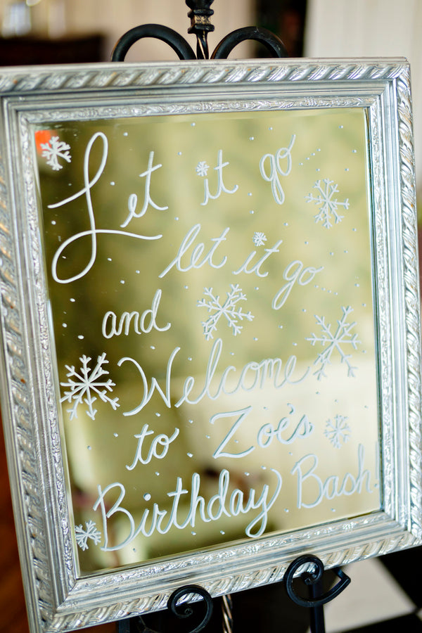 Frozen Themed Birthday Party Quote - Andie Freeman Photography