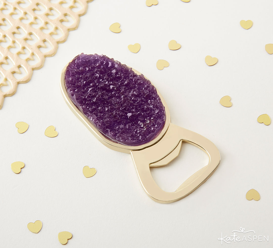 Geode Bottle Opener | 8 Gifts Under $25 to Get Your Sweetheart for Valentine's Day | Kate Aspen