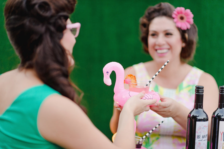 Flamingo themed cocktails | Two Prince Bakery Theater | Marc Edwards Photographs