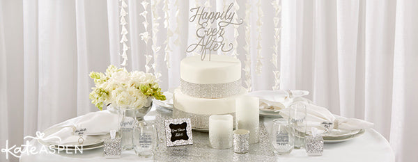 Silver Brilliance Collection | Silver Wedding Decor | Kate Aspen | kateaspen.com