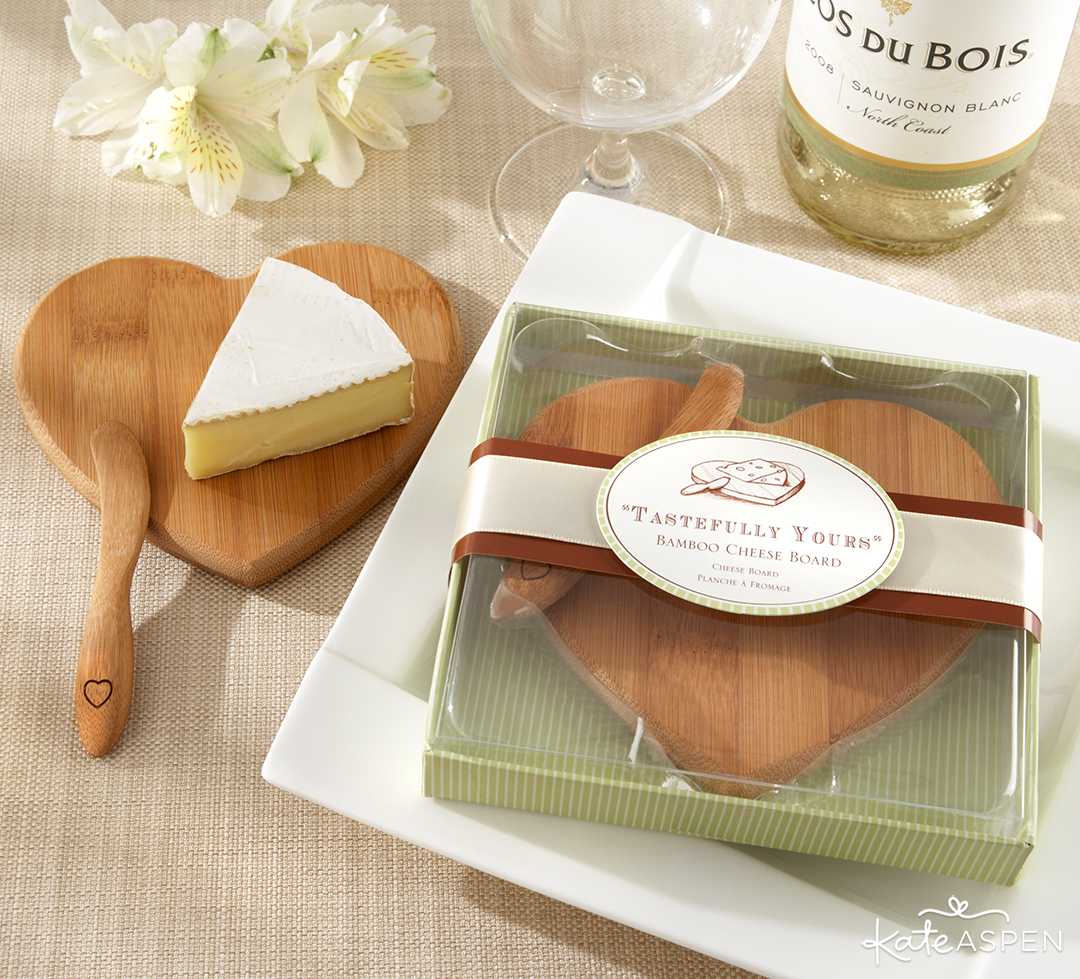 Heart Shaped Bamboo Cheese Board | Galentine's Day Gifts for Your Best Gals | Kate Aspen