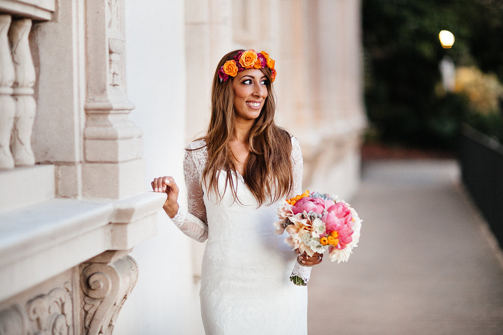 Whimsical Fall Wedding at the San Diego Museum of Art | Photos by Petula Pea Photography