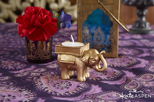 Gold Elephant Tealight | Kate Aspen 