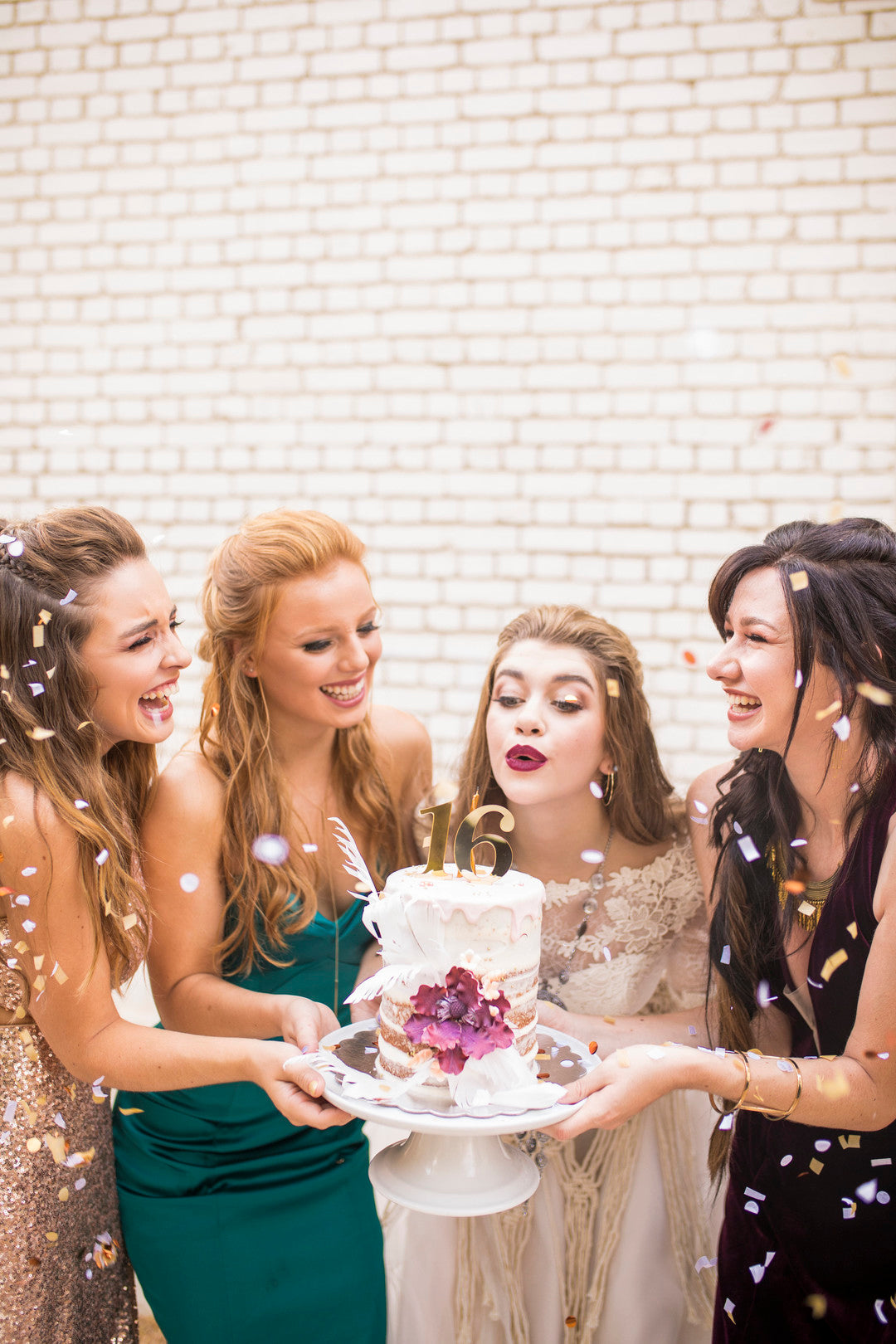 Blowing Our Candles | A Super Bohemian Sweet 16 Soiree | Kate Aspen