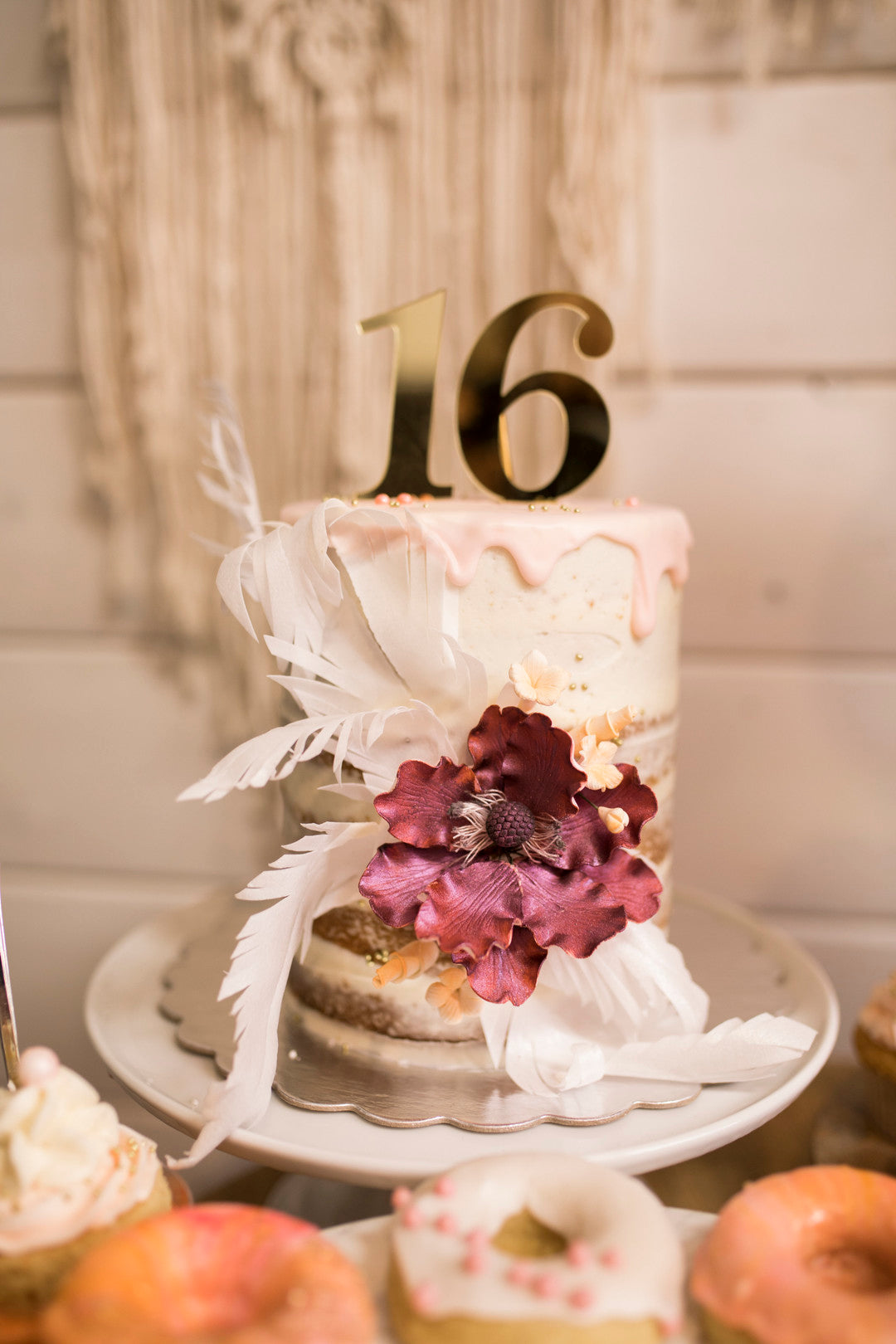 Birthday Cake | A Super Bohemian Sweet 16 Soiree | Kate Aspen