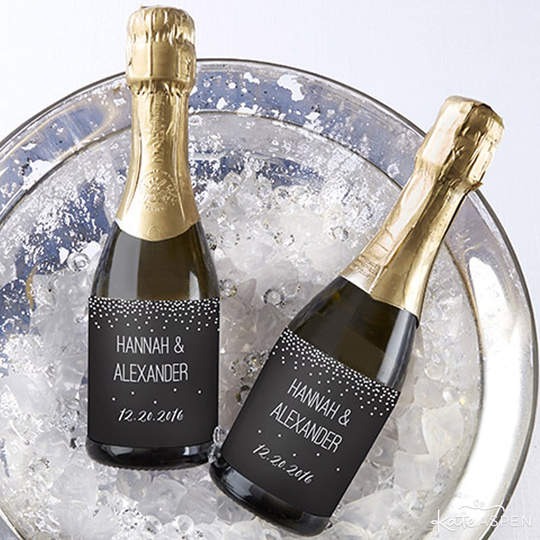 New Years Bottle Labels | Kate Aspen | How to Host the Ultimate New Years Eve Party