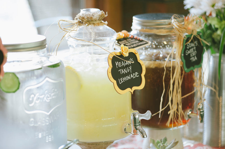 Chalkboard drink labels | Lemon Twist Images