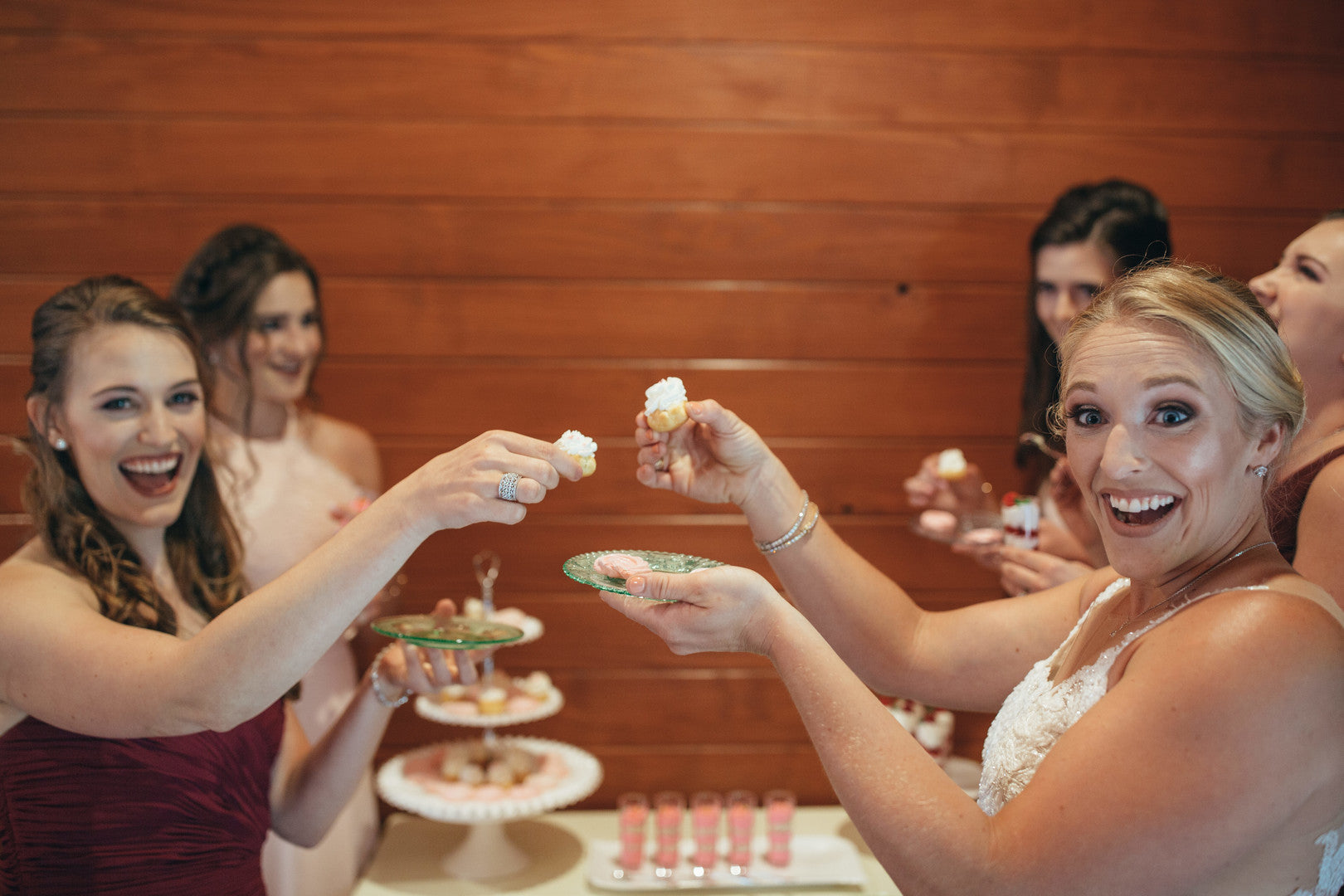 Bride and Bridesmaids | Girls Just Want to Have Fun Bridal Shower | Kate Aspen