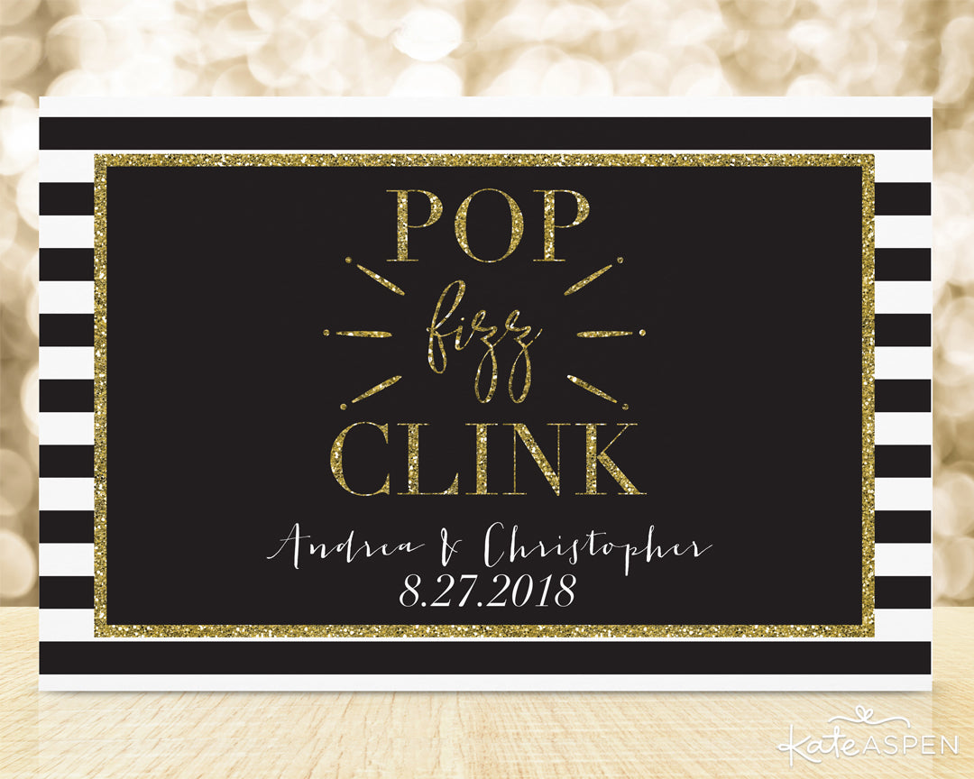Classic Bar Sign | 6 Wedding Signs for Your Special Day | Kate Aspen