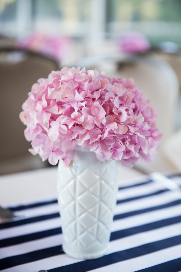 Pink Hydrangeas | Nautical Wedding On A Boat | Jeramie Lu Photography