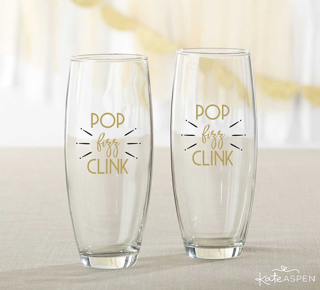 New Year's Eve Stemless Champagne Set | Galentine's Day Gifts for Your Best Gals | Kate Aspen
