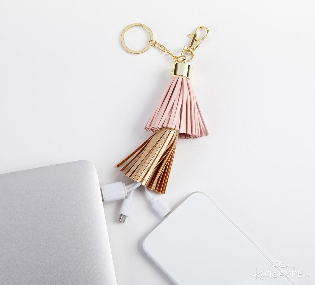 Tassel USB Keychain | Back to School Tech Gifts for Everyone | Kate Aspen