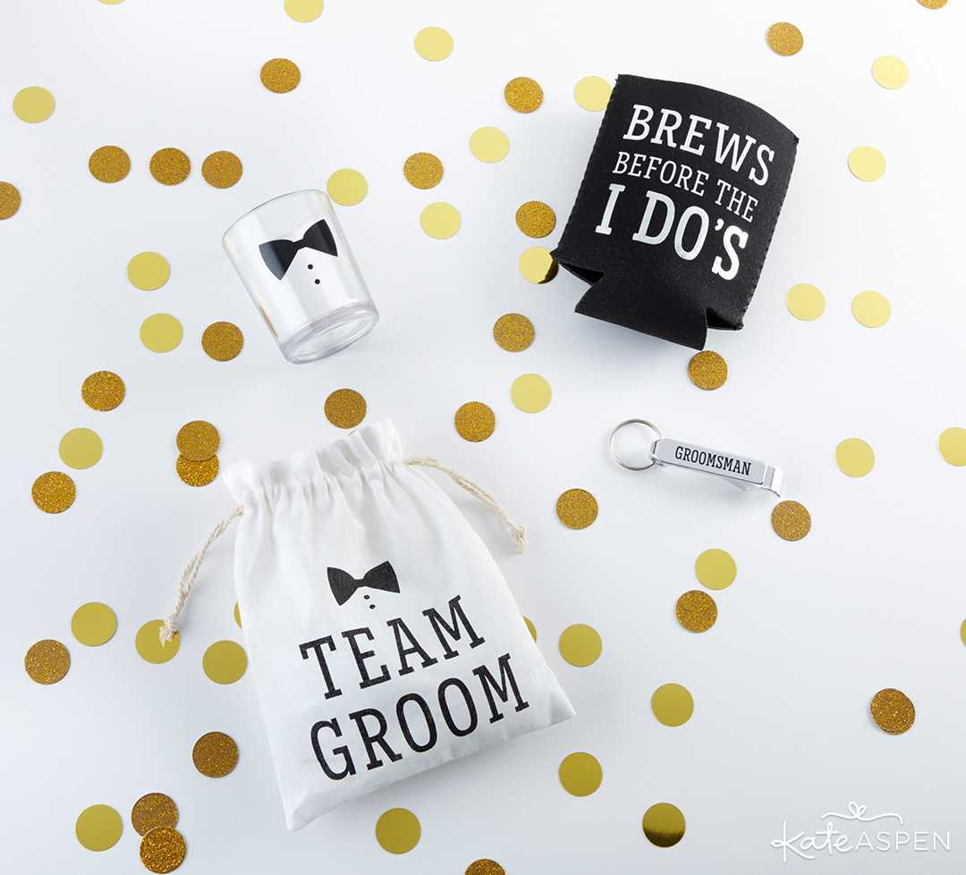 Team Groom Gift Set | 8 Groomsmen Gift Ideas | Kate Aspen