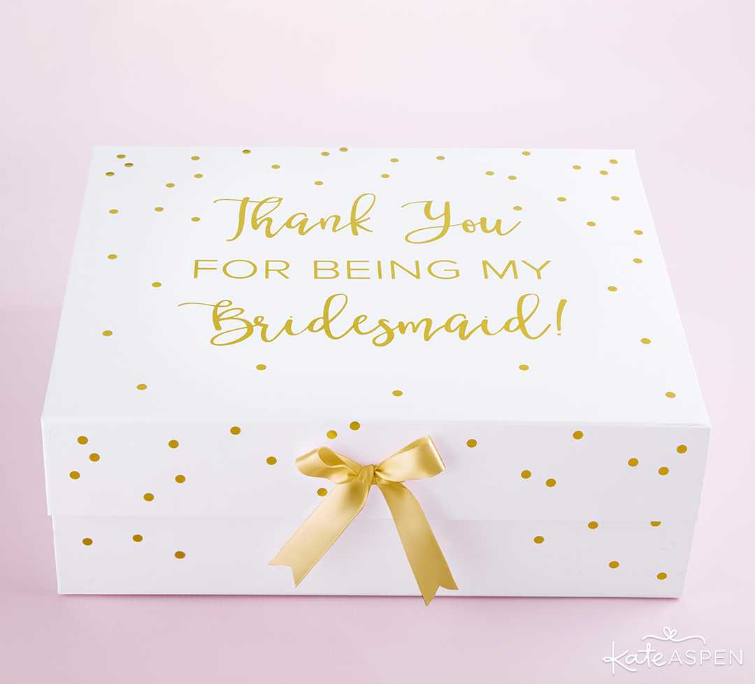 Thank You For Being My Bridesmaid Kit Gift box | Curate Your Own Bridesmaid Proposal Kit + A Giveaway | Kate Aspen