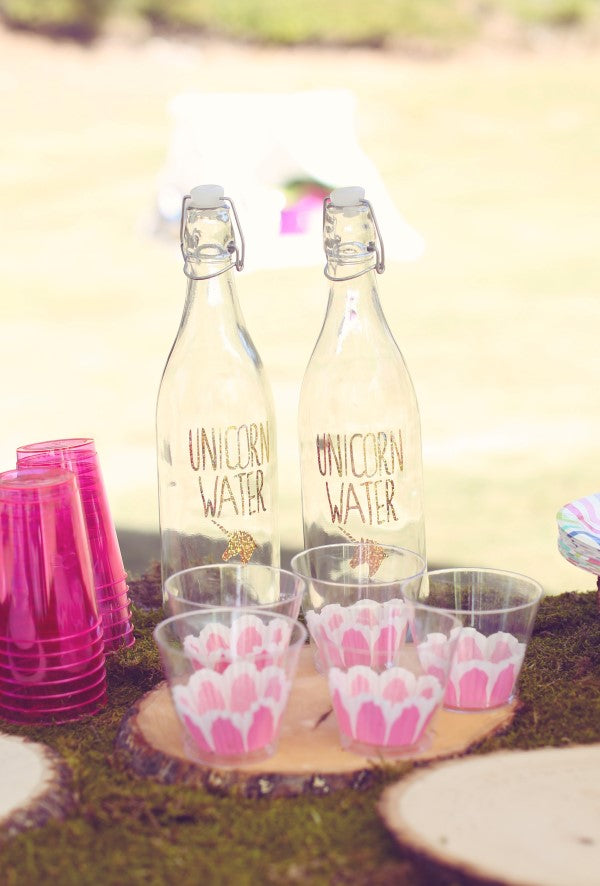 Unicorn Water | Unicorn Birthday Party | Sweet Jelly Parties | Bekah Peace Photography