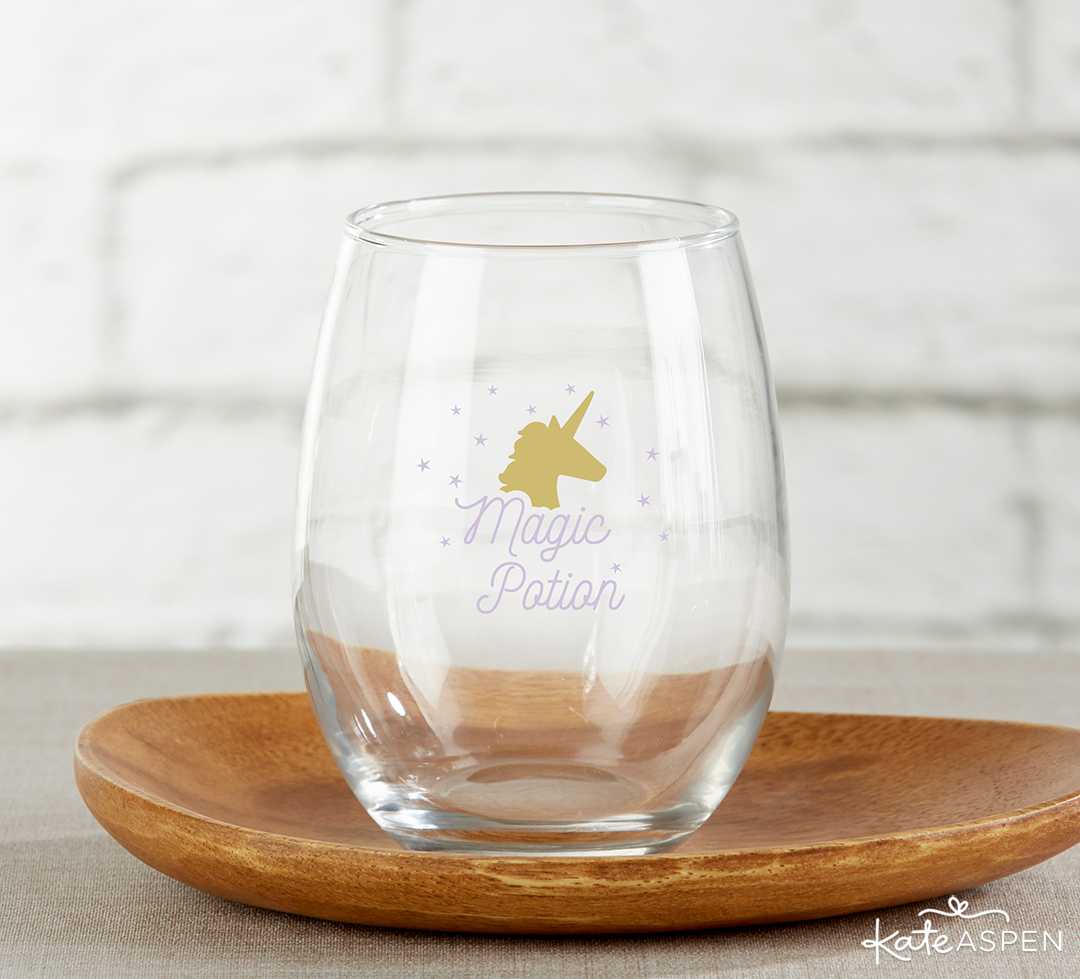 Enchanted Party Stemless Wine Glass | Galentine's Day Gifts for Your Best Gals | Kate Aspen