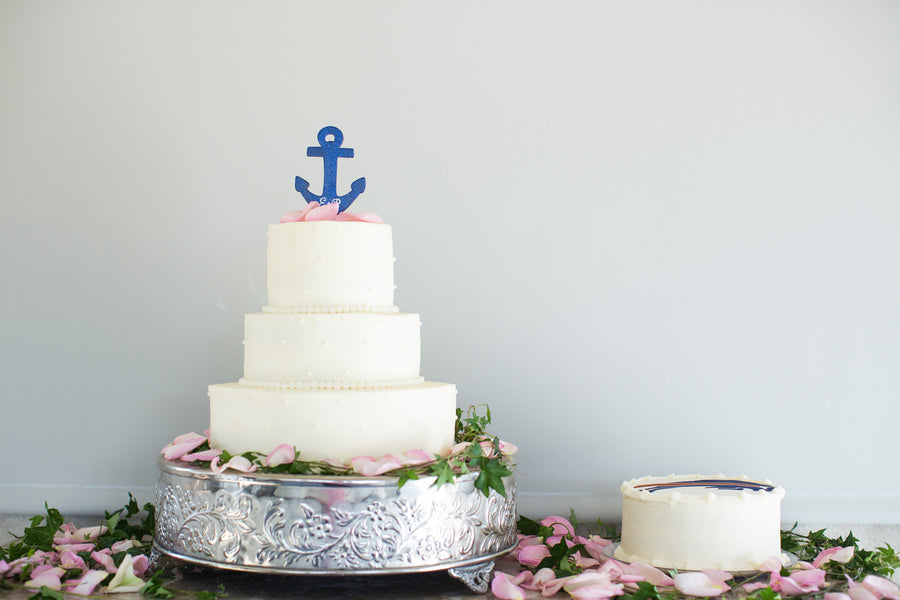 Wedding Cake | Nautical Wedding On A Boat | Jeramie Lu Photography