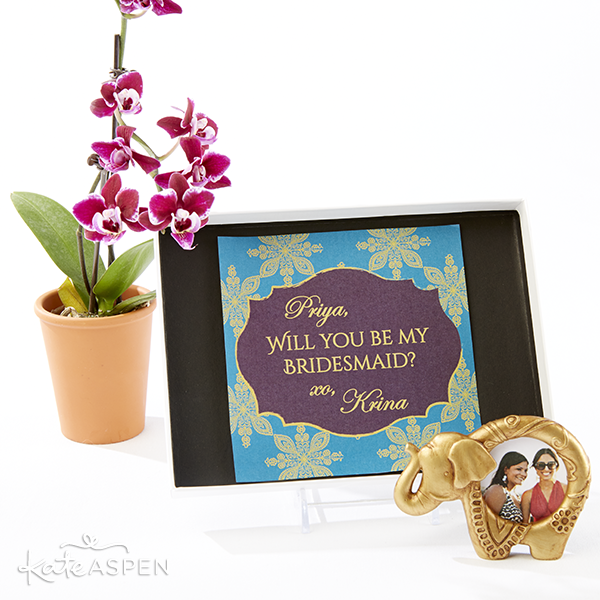 Will You Be My Bridesmaid Printable and Elephant Frame | Kate Aspen