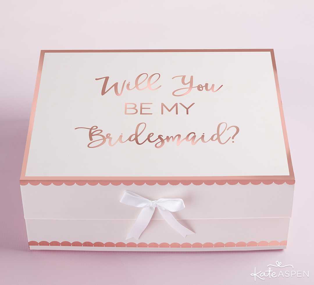 Will You Be My Bridesmaid Kit Gift Box | Curate Your Own Bridesmaid Proposal Kit + A Giveaway | Kate Aspen