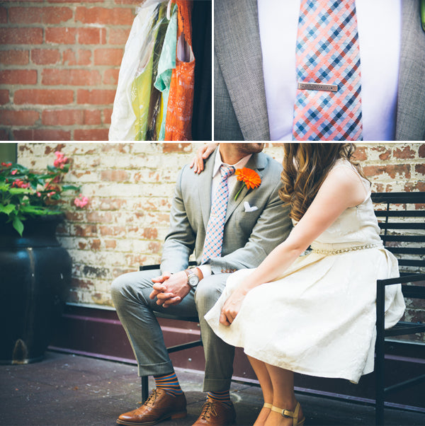 Modern and Whimsical Wedding | Mint, Orange, and Lemon Color Palette| Buffalo Wedding | Christina Laing Photography | Kate Aspen Blog