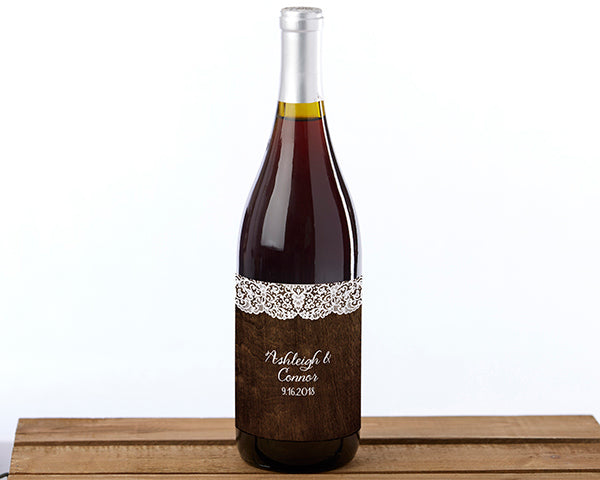 wine bottle labels wedding