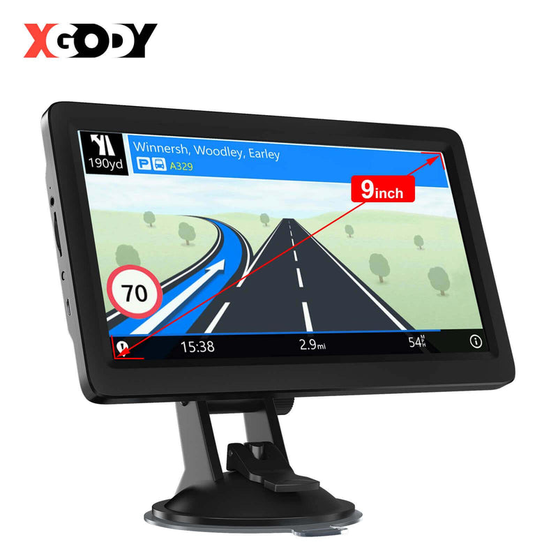 XGODY 560 SAT NAV GPS Navigation System 5 Inch 8GB 128MB Car Truck Lorry Satellite Navigator with Post Code Search Speed Camera Alerts UK and EU Latest 2018 Maps with Lifetime Free Updates 