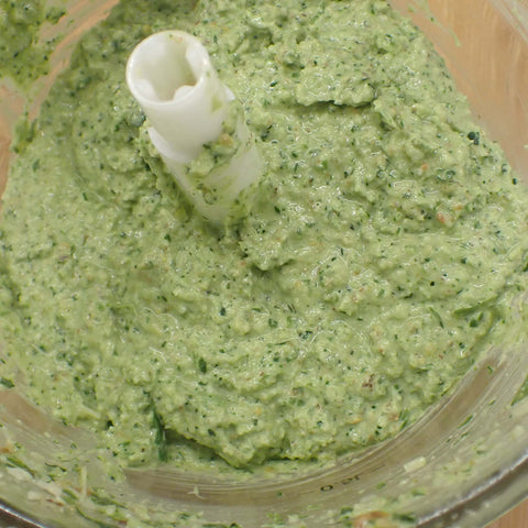 Pasta with Broccolini and Pesto - blended