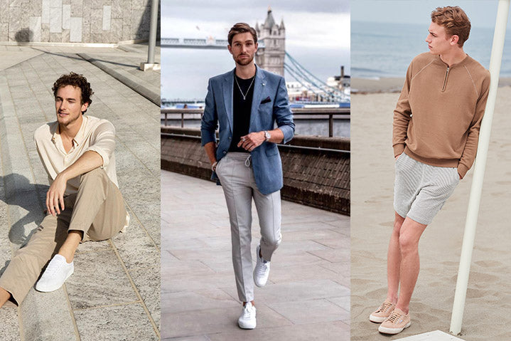 4 usadas hombres elegantes – Superga Perú Oficial