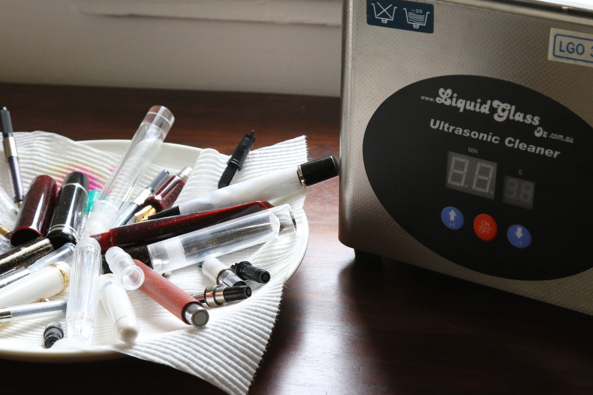 Adventures in pen cleaning Using an Ultrasonic Cleaner PEBBLE