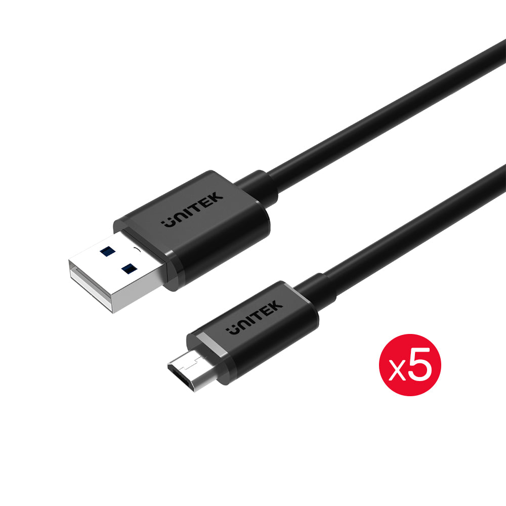Bekritiseren schipper Soeverein USB 2.0 to Micro USB Charging Cable Bundle Pack (2 x 0.3M and 3 x 0.2M
