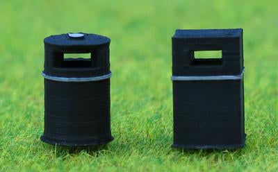 Litter Bins 3D Printed OO Scale