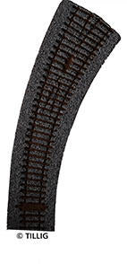 Tillig 86571 Track bedding Advanced Track light (grey) for right curve