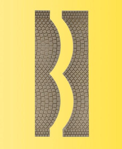 Vollmer 48244 HO/OO Real stone cobble street dead ends (2)